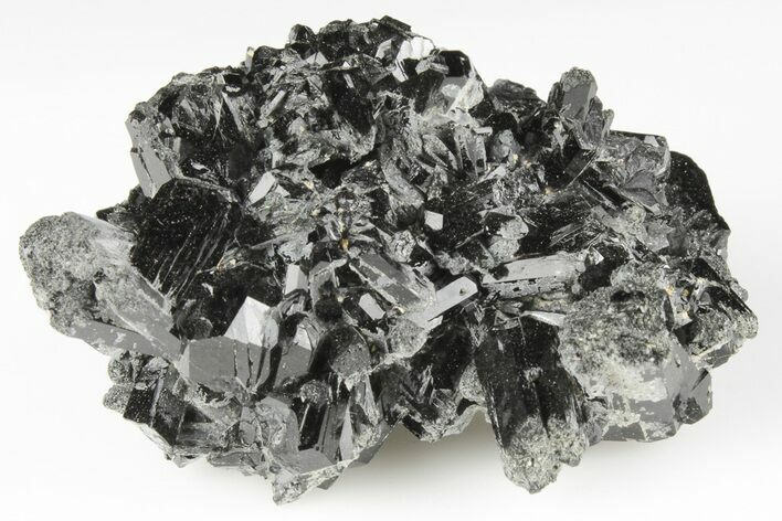 Black Tourmaline (Schorl) Crystal Cluster - Mexico #190539